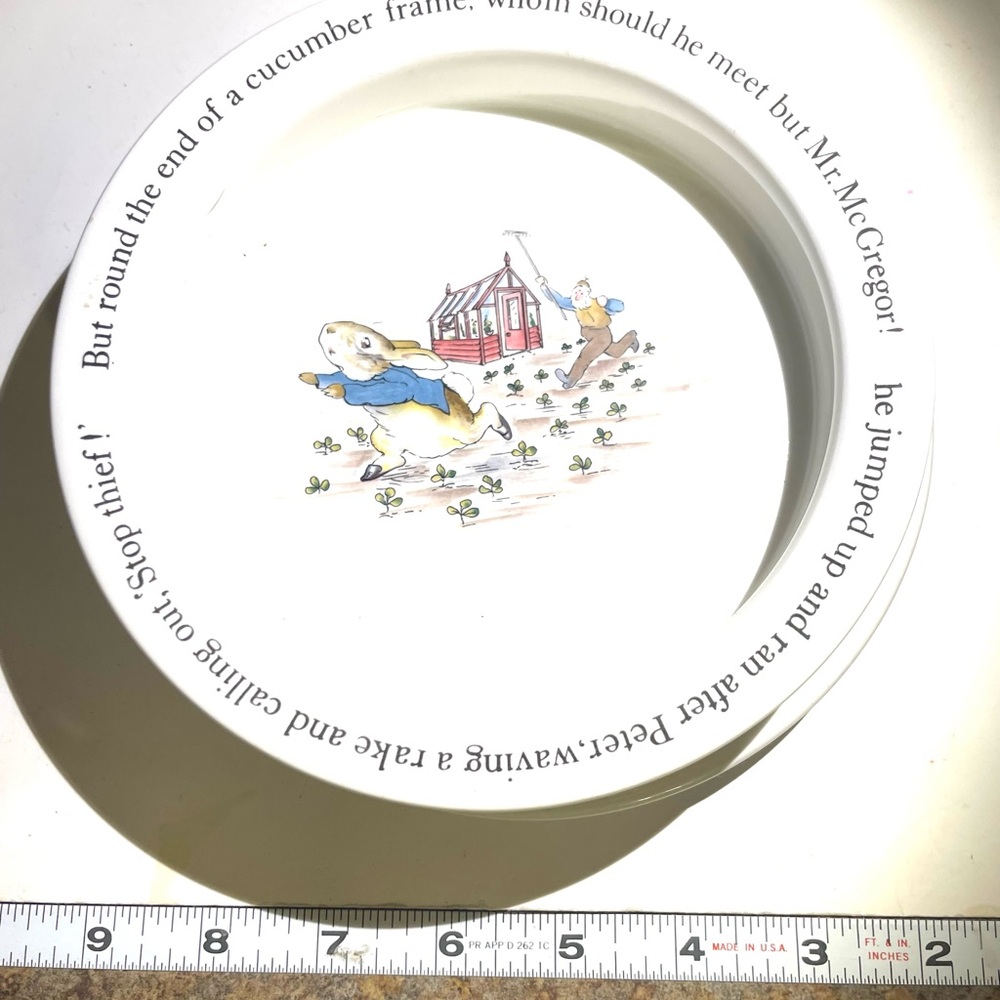 English Wedgwood Peter Rabbit Bowl & Plate